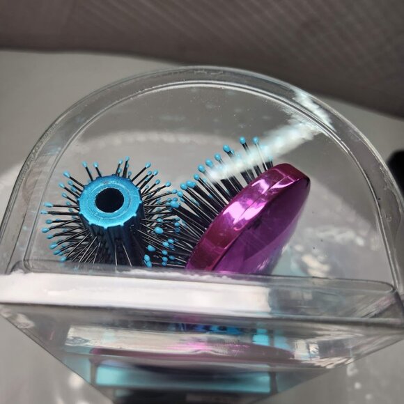 NEW 5-Piece Hairbrush Brush Set Hand Mirror Beauty Brushes Blue Easter Basket St - Picture 6 of 11